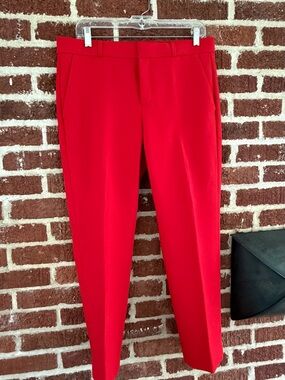 Banana Republic Red Tailored Dress Pants
